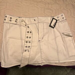 Forever 21 White Mini Skirt